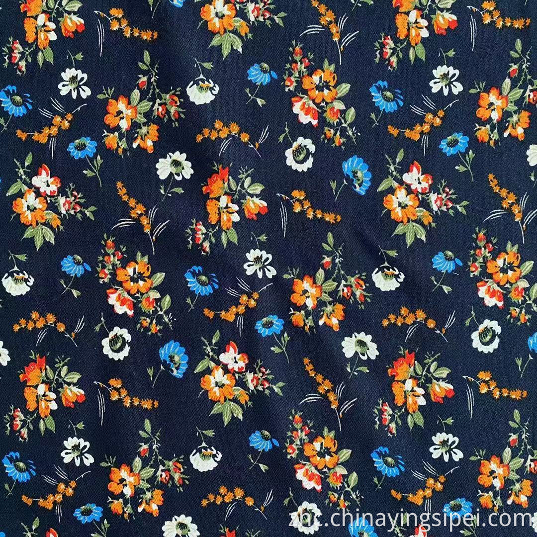 原始105GSM优雅花卉印花100％r丝织物30s